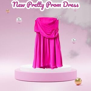 ALFRED ANGELO Women's New  Cute Sleeveless Mini Pink Prom Dress.